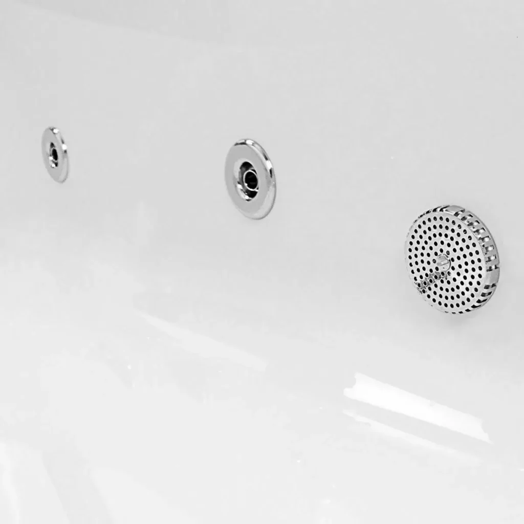 1900×900 Double Ended Square Whirlpool Bath 6-8-11 Jets & Lights - Image 7