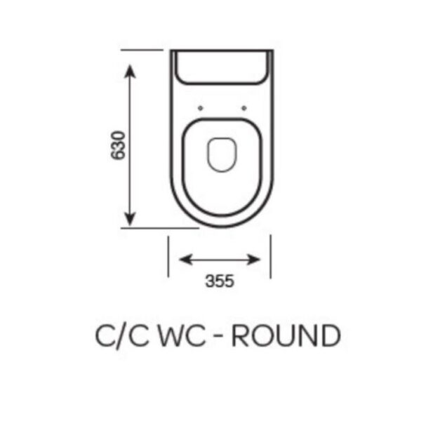 K-Vit Eklipse Round WC Toilet and Basin Bathroom Set - Image 4