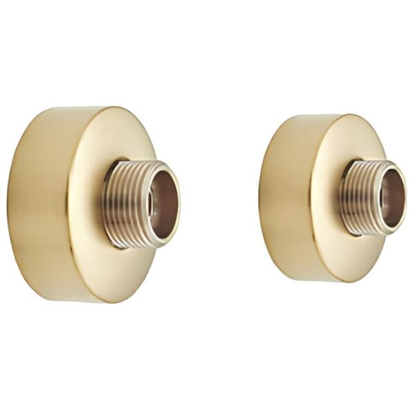 Highlife Bathrooms Brushed Brass Round Shower Fixing Brackets - Image 5