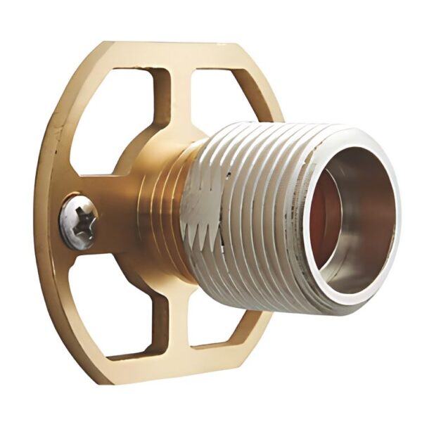 Highlife Bathrooms Brushed Brass Round Shower Fixing Brackets - Image 3