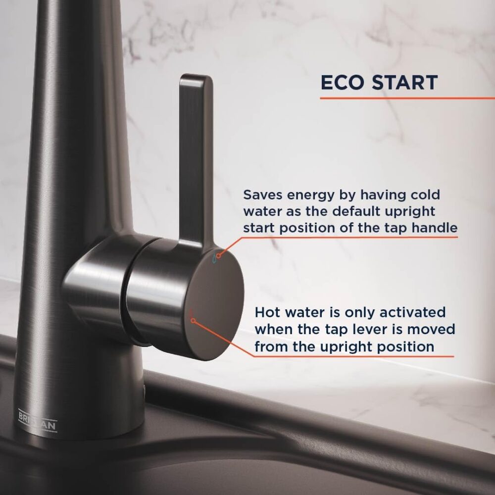 Bristan Pine Easyfit Kitchen Sink Mixer Gunmetal Tap - Image 5