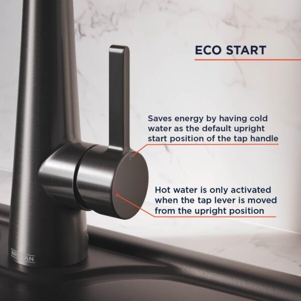 Bristan Pine Easyfit Kitchen Sink Mixer Gunmetal Tap - Image 5