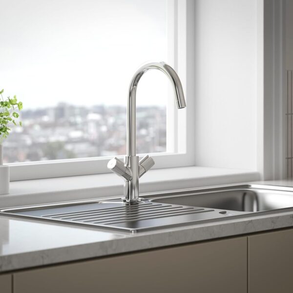 Bristan Fern Easyfit Kitchen Sink Mixer Chrome Tap - Image 4