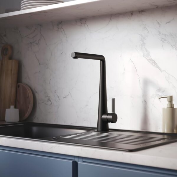 Bristan Pine Easyfit Kitchen Sink Mixer Matt Black Tap - Image 3