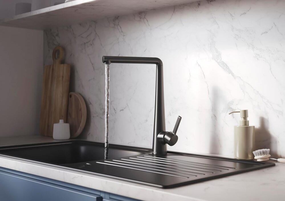 Bristan Pine Easyfit Kitchen Sink Mixer Gunmetal Tap - Image 2