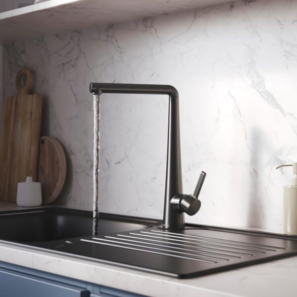 Bristan Pine Easyfit Kitchen Sink Mixer Gunmetal Tap - Image 2