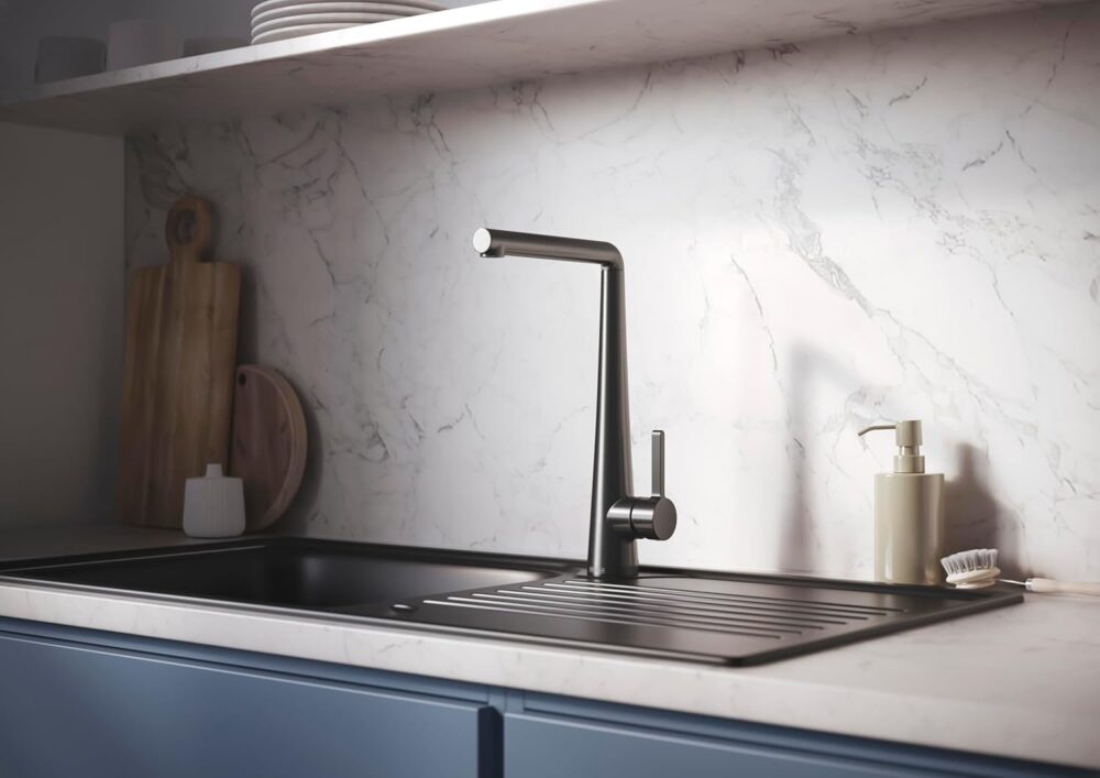Bristan Pine Easyfit Kitchen Sink Mixer Gunmetal Tap - Image 3