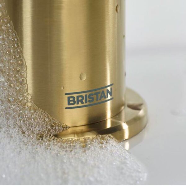 Bristan Cruzar Brushed Brass Deck Mounted Bath Shower Mixer Tap - Image 3