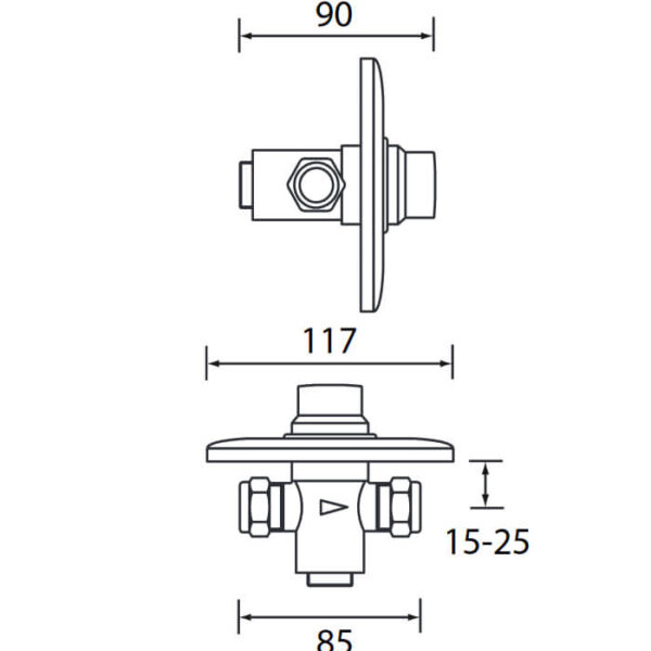 Bristan Concealed Timed Flow Control for Water Economy - Image 4