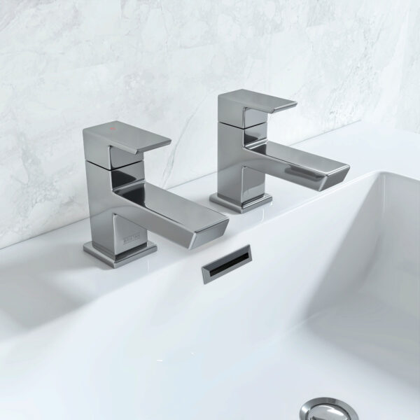 Bristan Cobalt Pair Of Bath Taps – Chrome - Image 2