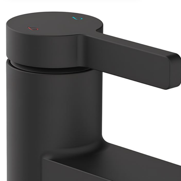 Bristan Elevar Basin Mixer Tap with Clicker Waste - Black - Image 3