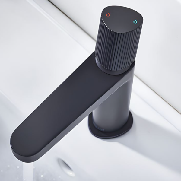 Bristan Liso Basin Mixer Tap with Clicker Waste - Black - Image 3