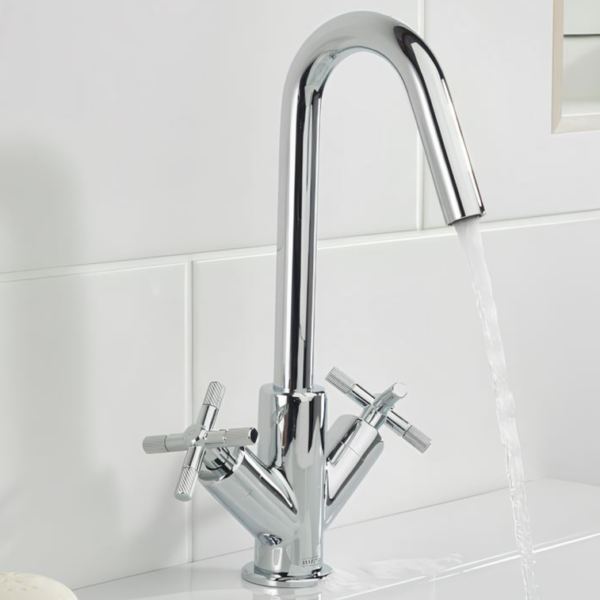 Bristan Cruzar Basin Mixer Tap with Clicker Waste - Chrome - Image 2