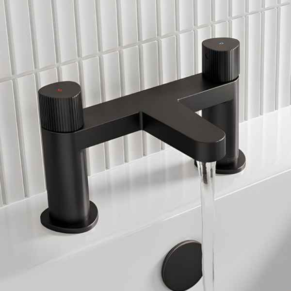 Bristan Liso Bath Filler Tap - Black - Image 3