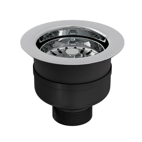 Top-Fix Chrome Basket Strainer Kitchen Sink Waste without Overflow