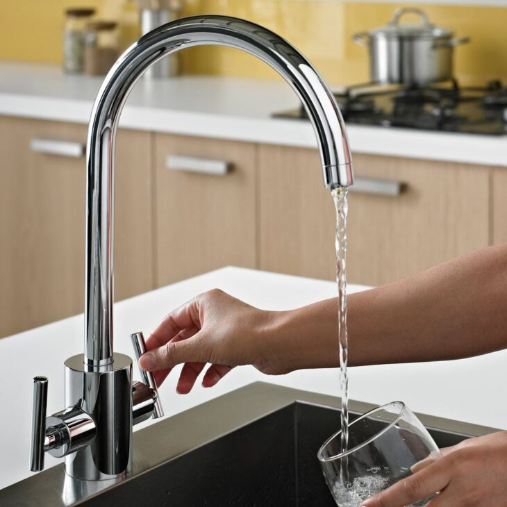 Bristan Artisan Chrome Kitchen Sink Mixer Tap With Filter - Image 2
