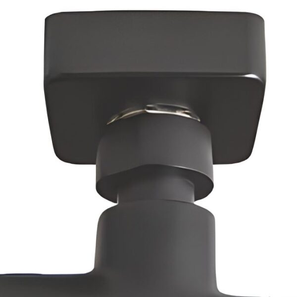Highlife Bathrooms Matt Black Square Shower Fixing Brackets - Image 2
