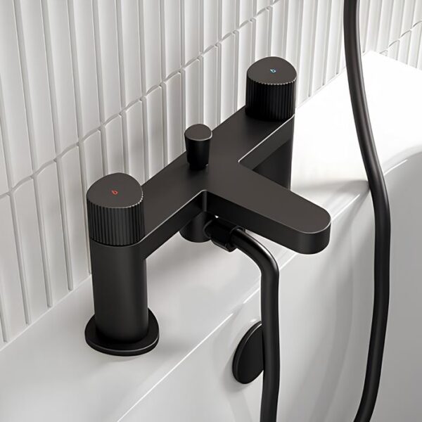 Bristan Liso Bath Shower Mixer Tap - Black - Image 2