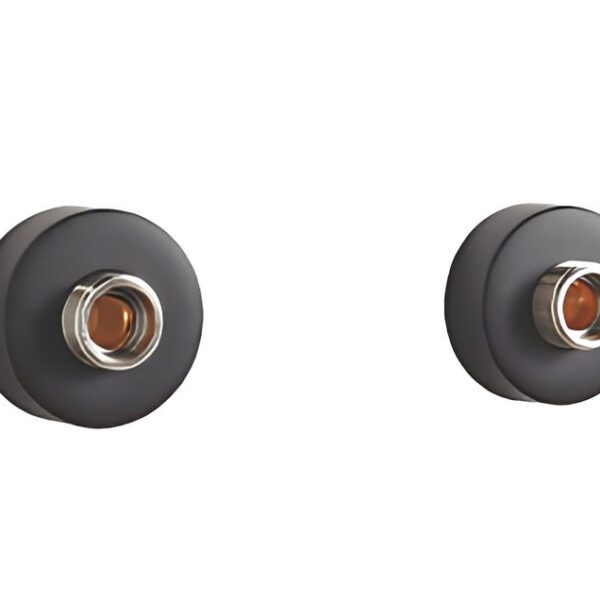 Highlife Bathrooms Matt Black Round Shower Fixing Brackets - Image 4