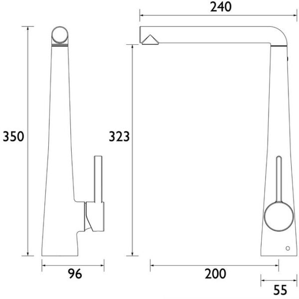 Bristan Pine Easyfit Kitchen Sink Mixer Chrome Tap - Image 4