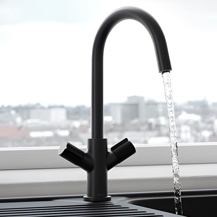 Bristan Fern EasyFit Kitchen Sink Mixer Tap - Black - Image 2