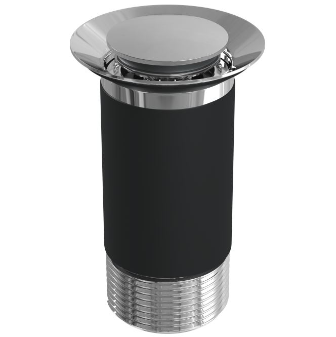 Top Fix Chrome Unslotted Basin Click Clack Waste Without Overflow