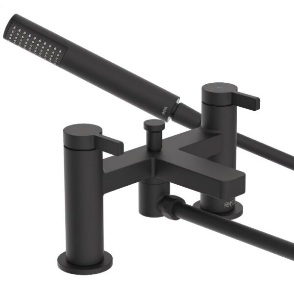 Bristan Elevar Bath Shower Mixer Tap - Matt Black