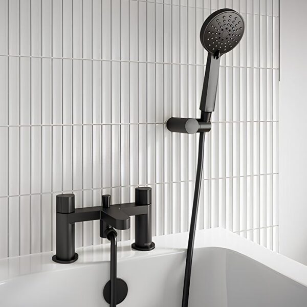 Bristan Liso Bath Shower Mixer Tap - Black - Image 3