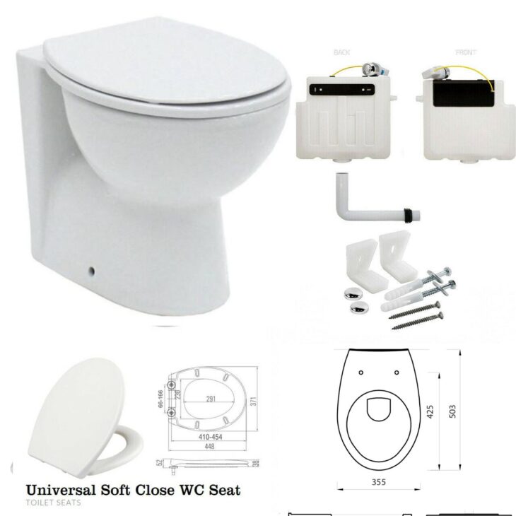 Arley Back to Wall Toilet - Soft Close Seat & Concealed Cistern - Image 3