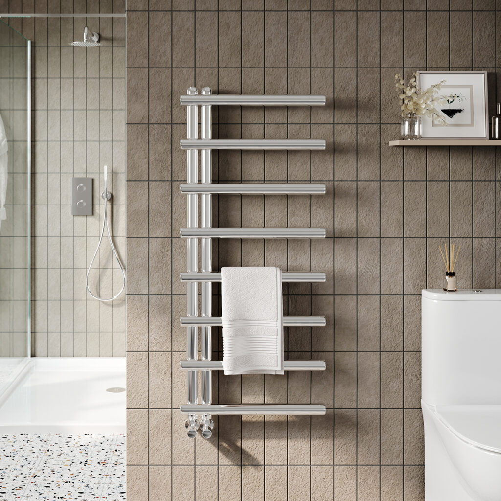 Sognare Chrome Carlo Towel Radiator – 500 X 1150 - Image 2