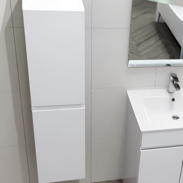 KVIT White Atlantis 1200mm Bathroom Tall Unit - Image 4