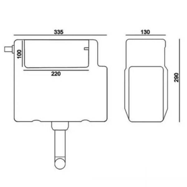 Traditional Back To Wall Toilet - Soft Close Seat & Concealed Cistern - Image 5