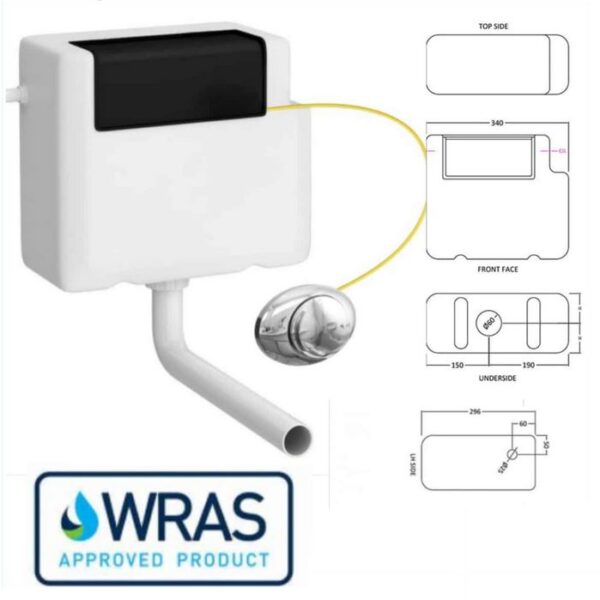 Arley Back to Wall Toilet - Soft Close Seat & Concealed Cistern - Image 4
