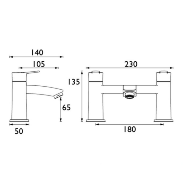 Bristan Appeal Bath Filler Tap - Chrome - Image 2