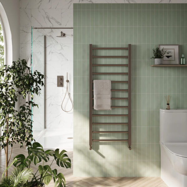 Sognare Brushed Bronze Vibe Towel Radiator – 500 X 1200 - Image 2