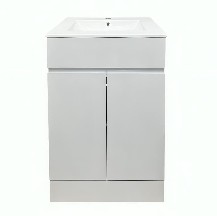 KVIT White Atlantis 500mm Bathroom Vanity Unit & Basin