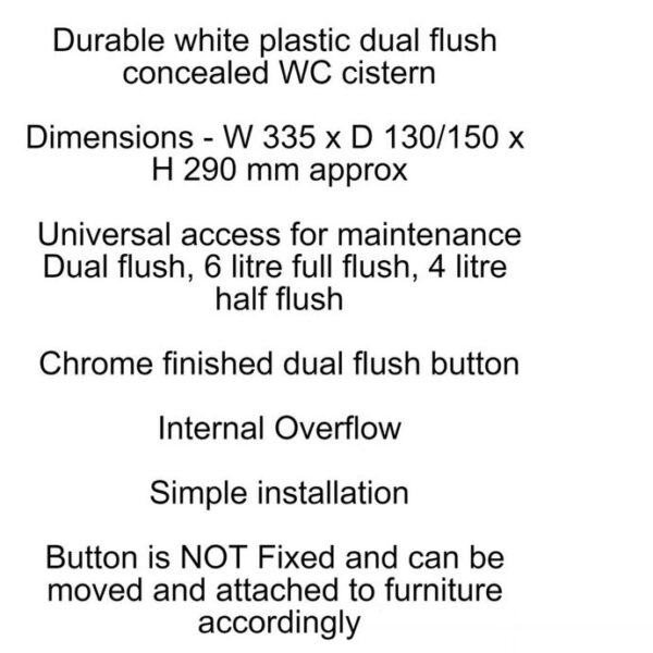 Traditional Back To Wall Toilet - Soft Close Seat & Concealed Cistern - Image 6