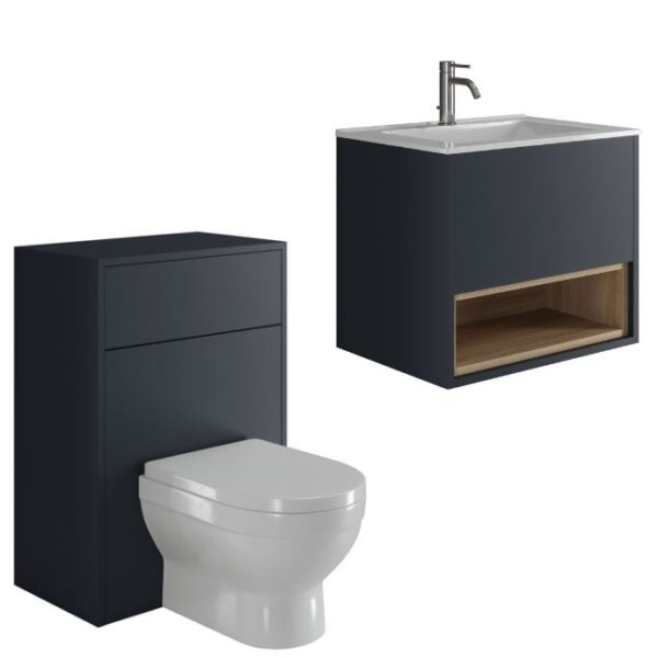 Indigo Loughermore Wall Hung Vanity With Wc Unit – Bathroom Set