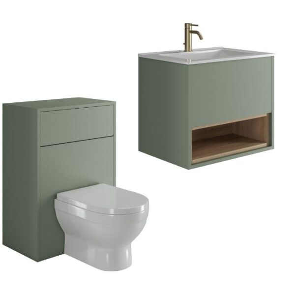Pistachio Loughermore Wall Hung Vanity With Wc Unit – Bathroom Set