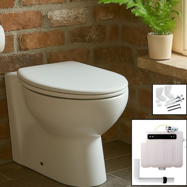 Arley Back to Wall Toilet - Soft Close Seat & Concealed Cistern