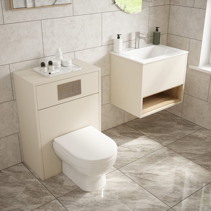 Cashmere Loughermore Wall Hung Vanity With Wc Unit - Bathroom Set - Image 2