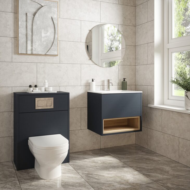 Indigo Loughermore Wall Hung Vanity With Wc Unit – Bathroom Set - Image 2