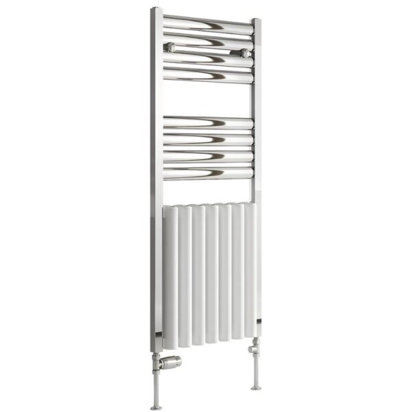 Reina Burton Chrome-White Aluminium Designer Radiator 485 x 1180mm