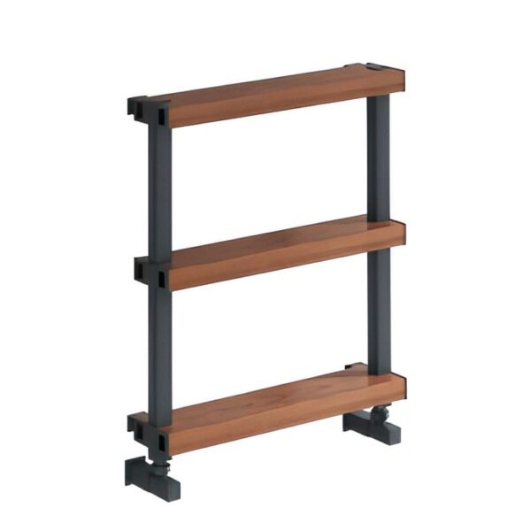 Reina Ronchi Anthracite & Wood Effect Aluminium Radiator 565x500mm