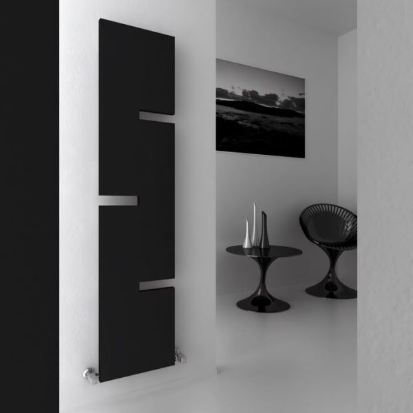 Reina Anthracite Fiore Designer Vertical Radiator 1790mm - Image 2