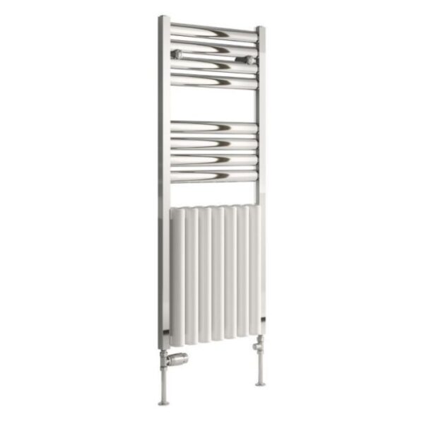 Reina Burton Chrome-White Aluminium Designer Radiator 485 x 1180mm