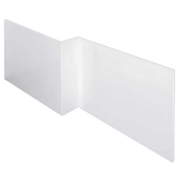 L-Shaped Bath Front Panel Gloss White - 1700mm Wide