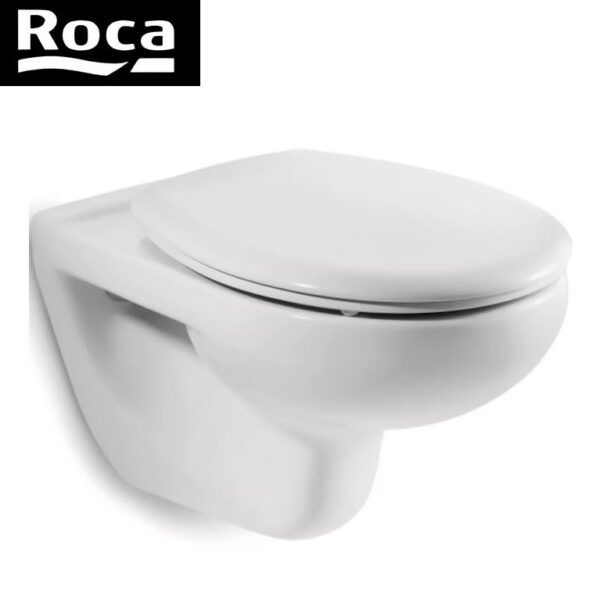 Roca Havana White Wall Hung WC Toilet Pan with Standard or Soft Close Seat