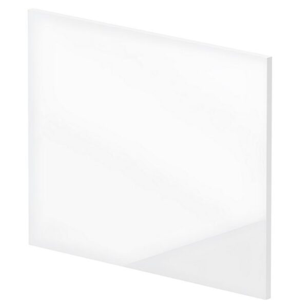 Square Shower Bath End Panel 700mm - Gloss White - Image 2