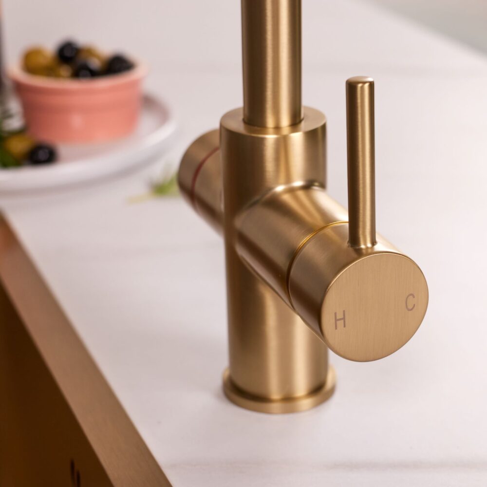 Impromta Brushed Brass 3 in 1 Fingerprint Biometric Boiling Water Tap - Image 6
